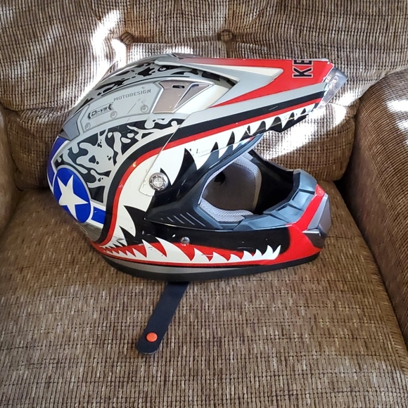 KBC red, black, and white. Gently used motocross f - Picture 2 of 5
